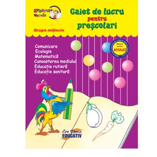 Gradinita vesela, Caiet de lucru pentru prescolari, Grupa mijlocie