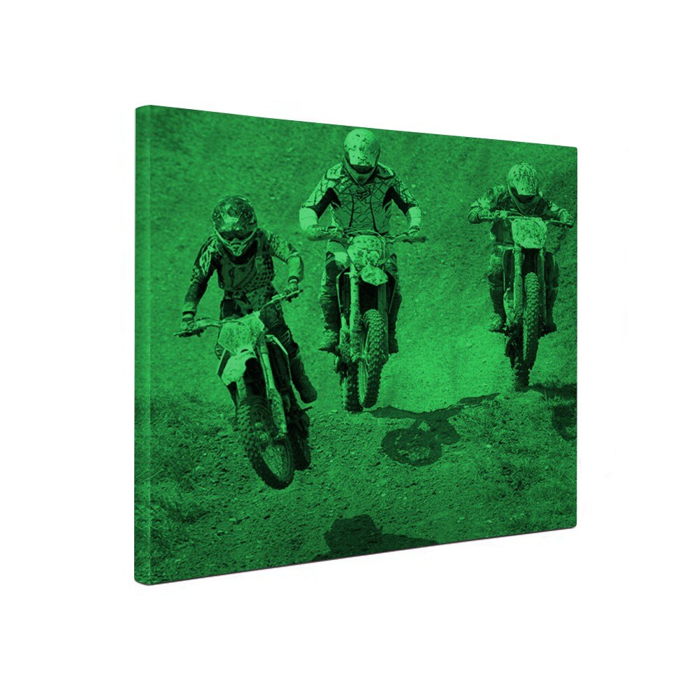 Tablou fosforescent Motociclism, 40x40 cm