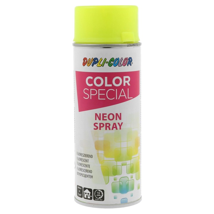 DupliColor - Spray vopsea fluorescenta, neon galben cod 651519, 400ml [303002]