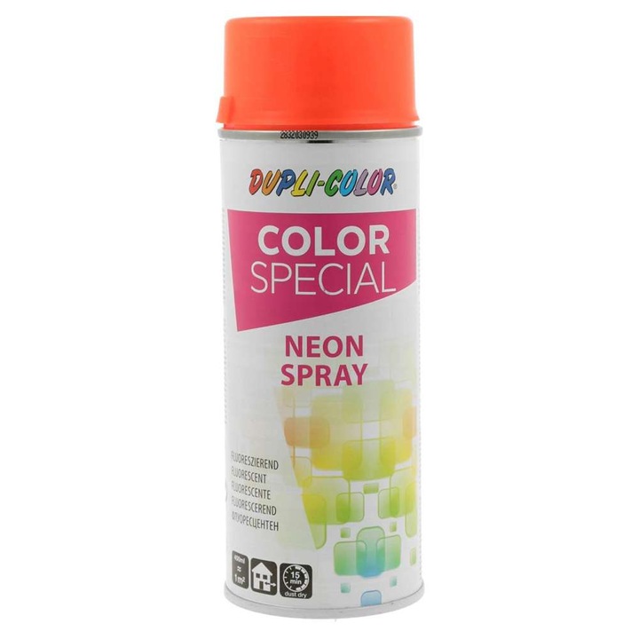 Dupli-Color Fluoreszkáló Festék Spray, Spray Neon, Piros, 400 ml