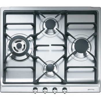 Plita incorporabila Smeg Classica SER60SGH3, 4 Arzatoare, Gaz, Siguranta Stop-Gaz, Gratar Fonta, 60 cm, Inox Plita incorporabila Smeg Classica SER60SGH3, 4 Arzatoare, Gaz, Siguranta Stop-Gaz, Gratar Fonta, 60 cm, Inox