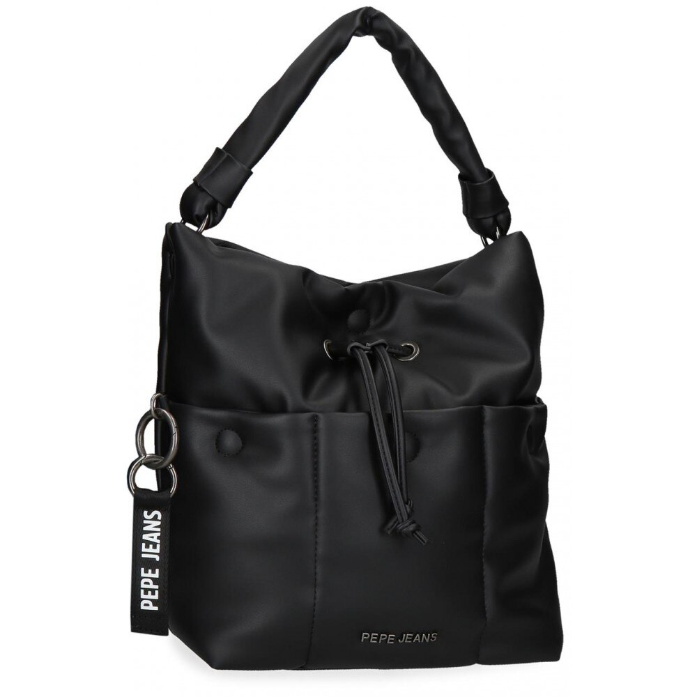Geanta umar 31 cm Pepe Jeans Bloat neagra