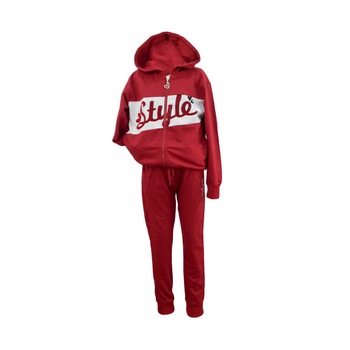 Trening doua piese grena, pentru fete, marime 116 cm, varsta 6 ani Trening doua piese grena, pentru fete, marime 116 cm, varsta 6 ani