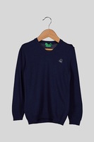 united colors of benetton pulover tricotat fin din amestec de lana cu decolteu in v bleumarin 150 cm standard imagen 31_0_
0