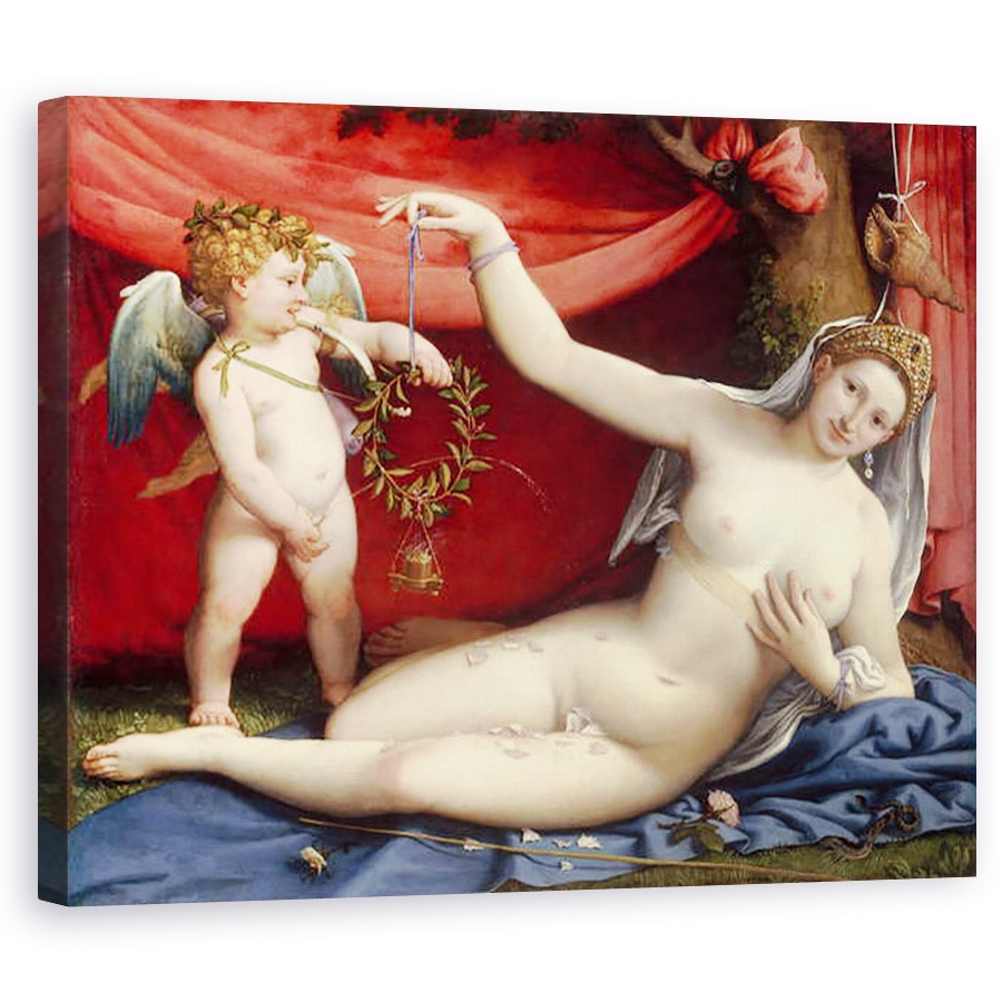 Tablou canvas - Leonardo da Vinci - Madona si pruncul, 40 x 50 cm