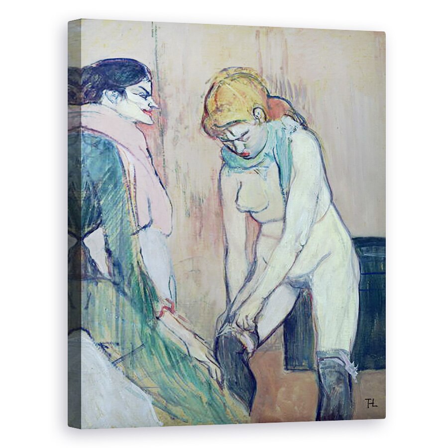 Tablou canvas - Gabriel Metsu - Un barbat si o femeie asezat la un pian, 40 x 50 cm