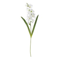 floare artificiala ornamentala fir de gladiola alba aspect natural lung 1 m imagen 57_0_
0
