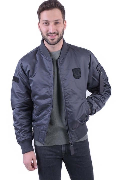 Geaca barbati Dark Grey Asphalt, Gri melange, Jack&Jones, Marimea L 50-52 EU