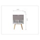 Mobilier de baie + Lavoar LUC Gray 60 cm