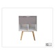 Mobilier de baie + Lavoar LUC Gray 60 cm