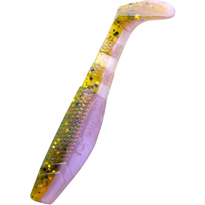 Set 5 buc Shad KP Original Shad 6.25cm, culoarea Oil Liliac, pentru biban, stiuca sau salau