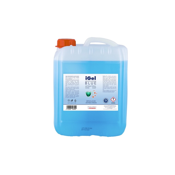 Sapun lichid dezinfectant, iGel Blue, canistra 5 litri, avizat MS