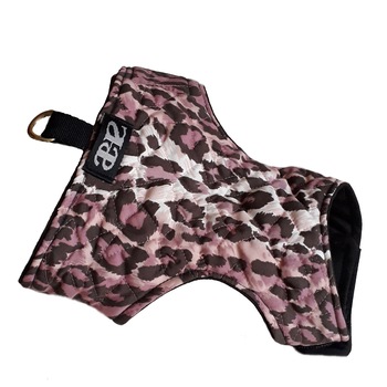 Ham vesta de iarna ,Petas Animal Print, matlasat , pentru caini si pisici ,marime L 35-39 cm Ham vesta de iarna ,Petas Animal Print, matlasat , pentru caini si pisici ,marime L 35-39 cm