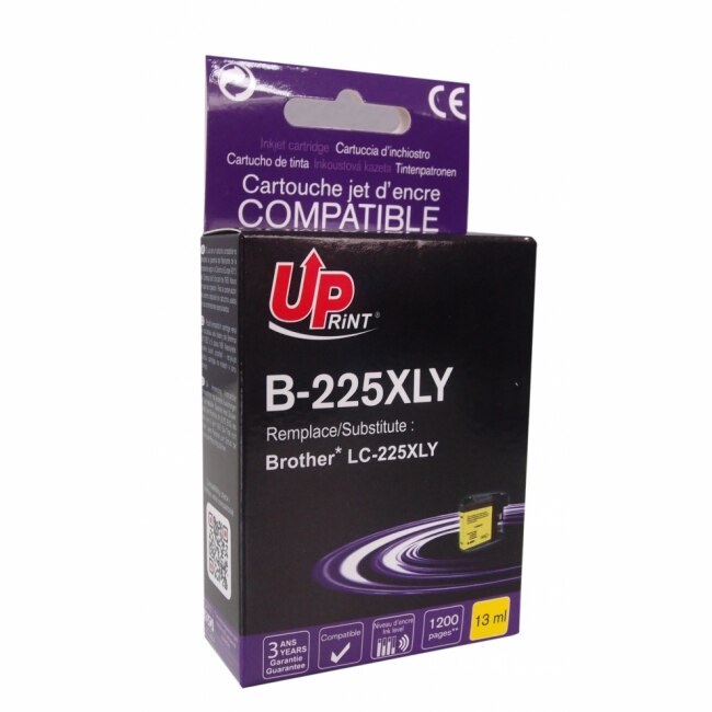Cartus de cerneala UPRINT LC225XL BROTHER, Galben