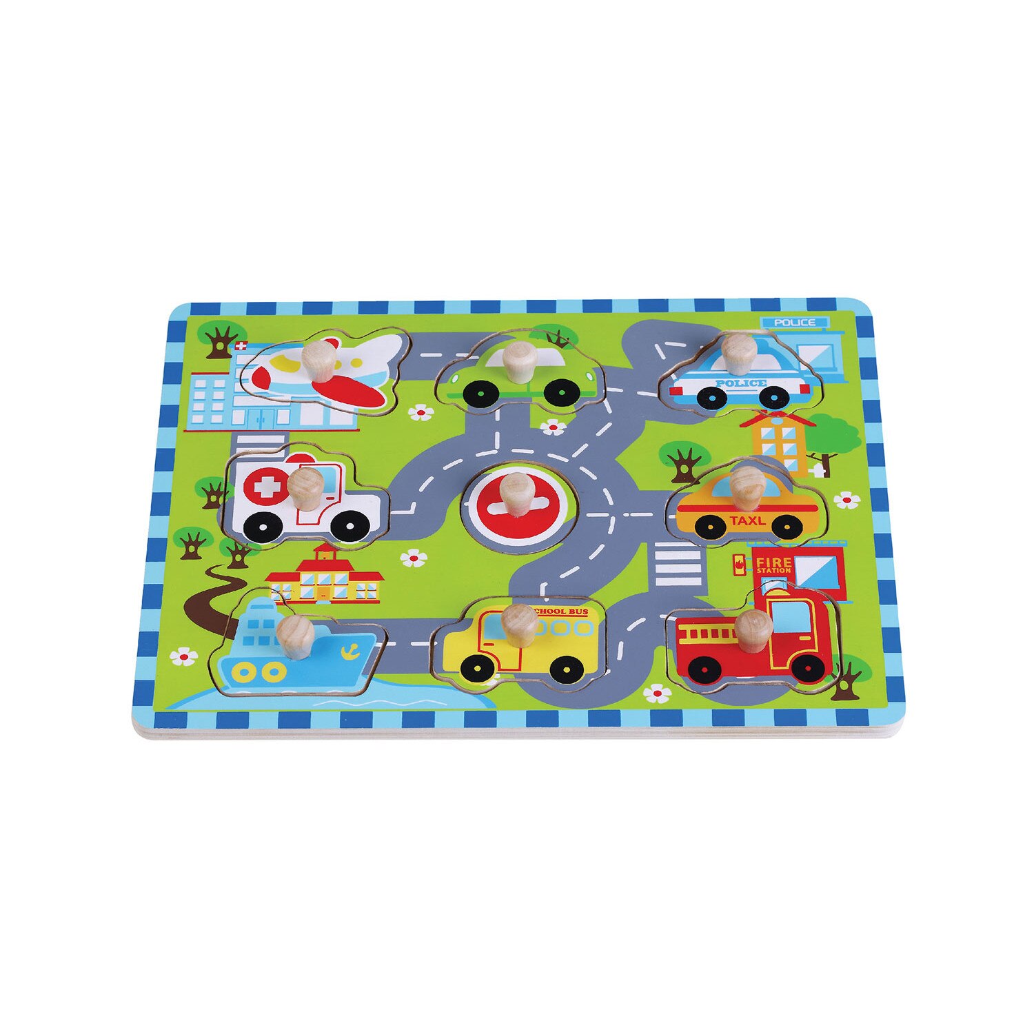 Puzzle incastrat Masini Jumini