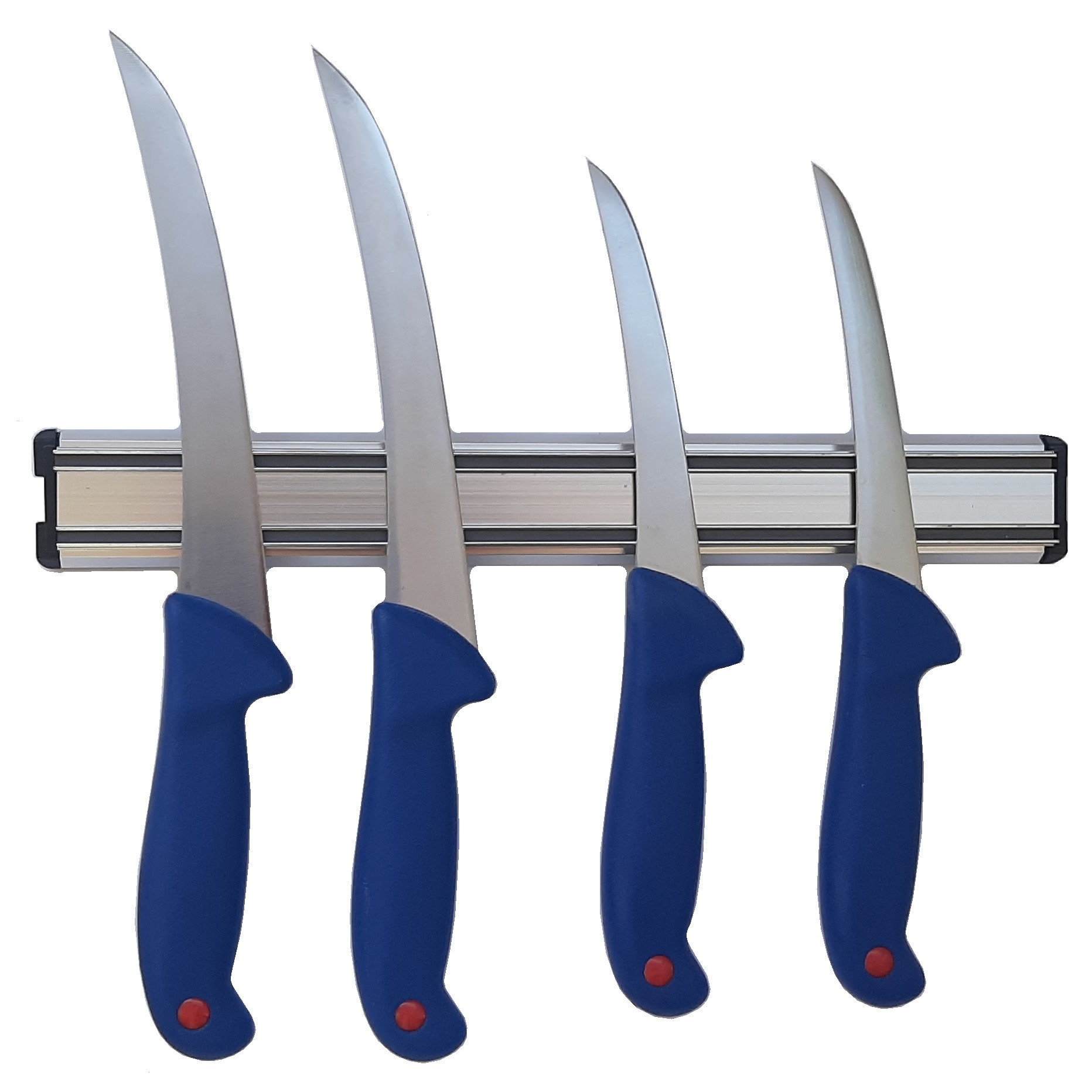 Pachet macelar format din 2 Cutite profesionale pentru filetat, 2 cutite pentru dezosat si suport magnetic otel inoxidabil