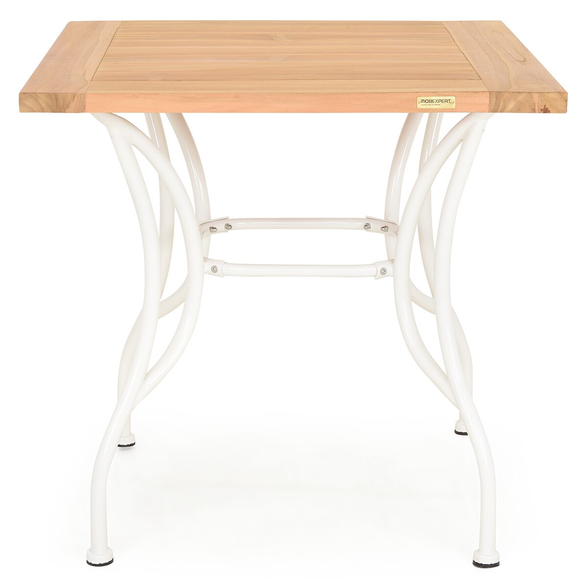 Masa patrata gradina/terasa Maison Mex VERSAILLES 75x75.5x71Hcm alb