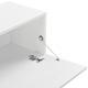 Dulap suport TV montabil pe perete Evaton WM, en.casa, 140 x 33 x 30 cm, 25 Kg, PAL melaminat, alb mat cu 2 sertare depozitare