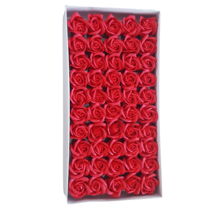 Кутия с червени рози LaPlant 50 бр