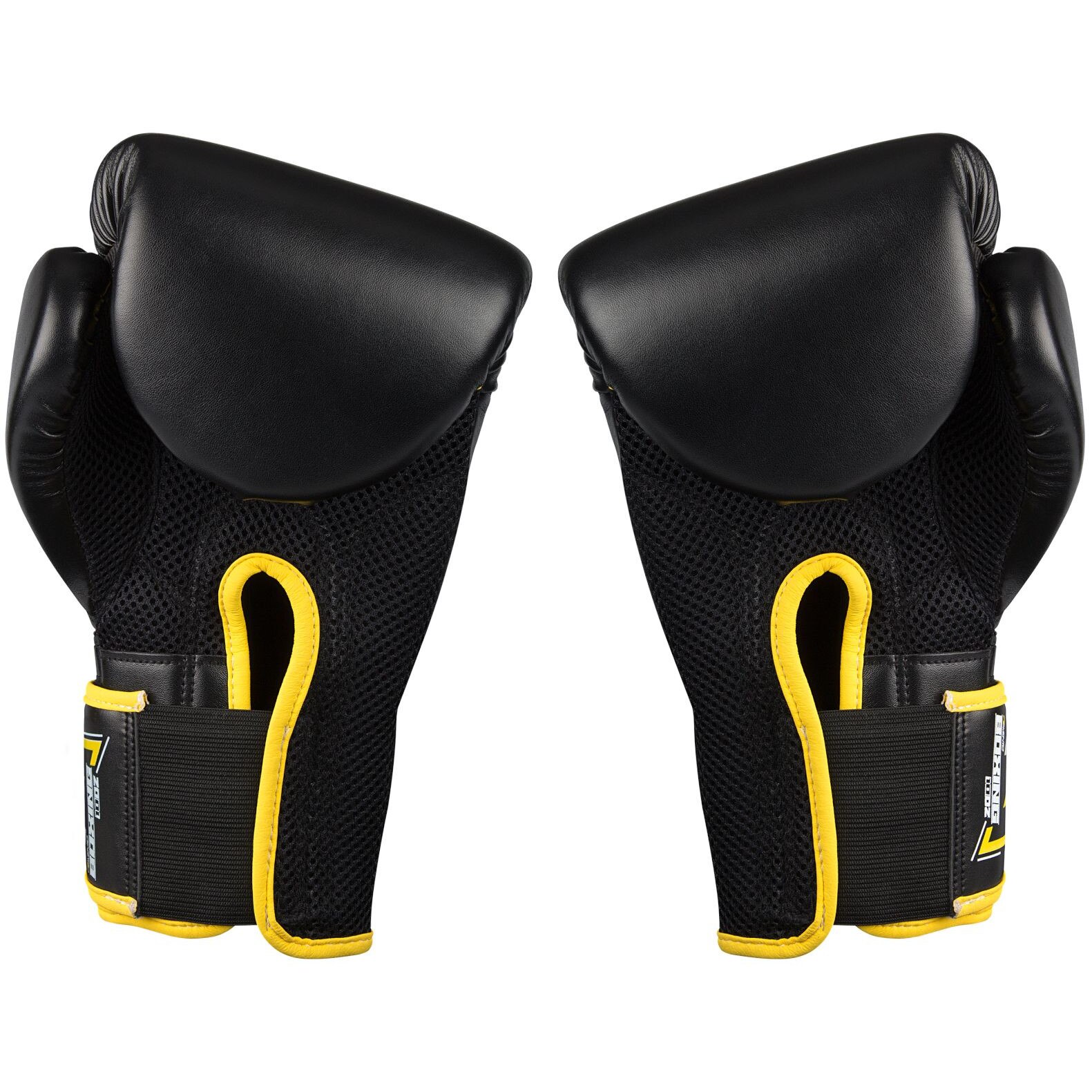 Manusi de box PU, Avento 10 Oz, Negru/galben