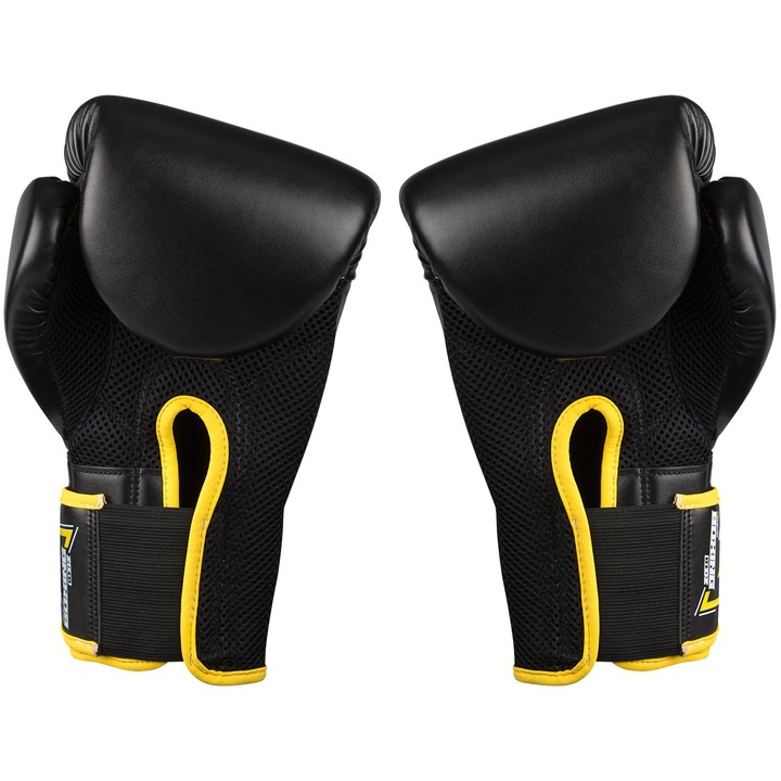 PU boxkesztyű, Avento 10 Oz, fekete/sárga