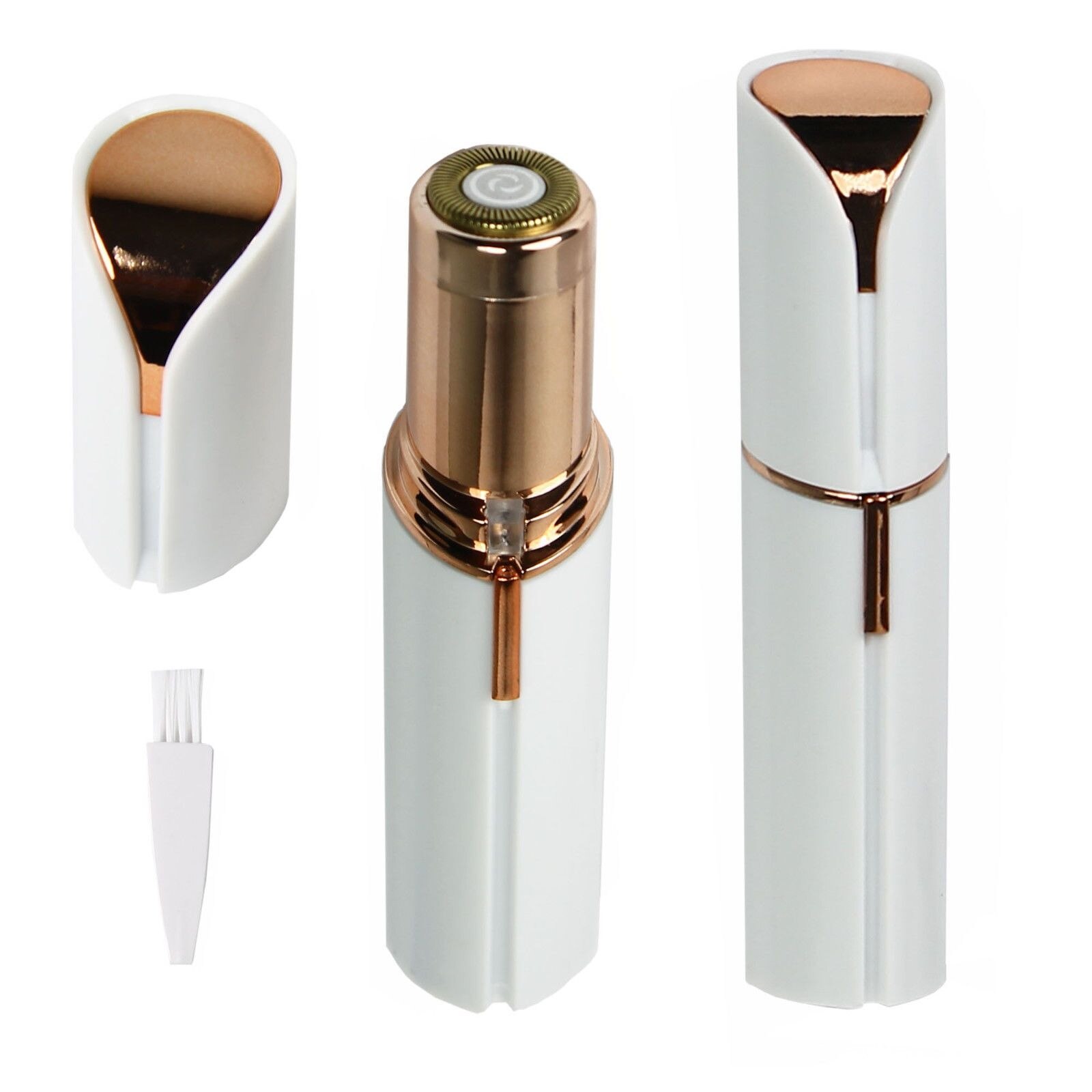 Epilator Facial GREATON®, LED Incorporat, Hipoalergenic, alb eMAG.ro