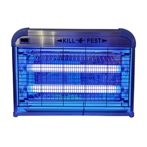 Aparat cu LED UV 20 W elSales Pest Kill ELS-20 , anti tantari , muste , molii si alte insecte, pentru interior-exterior, argintiu