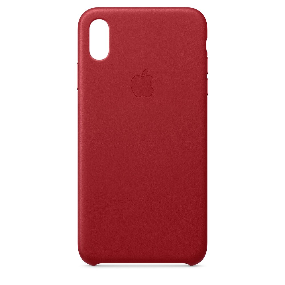 Husa de protectie din piele pentru iPhone XS Max - Red