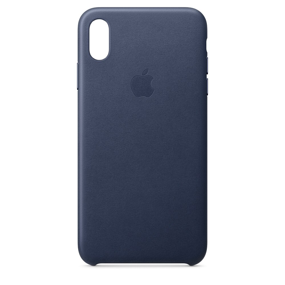 Husa de protectie din piele pentru iPhone XS Max - Midnight Blue