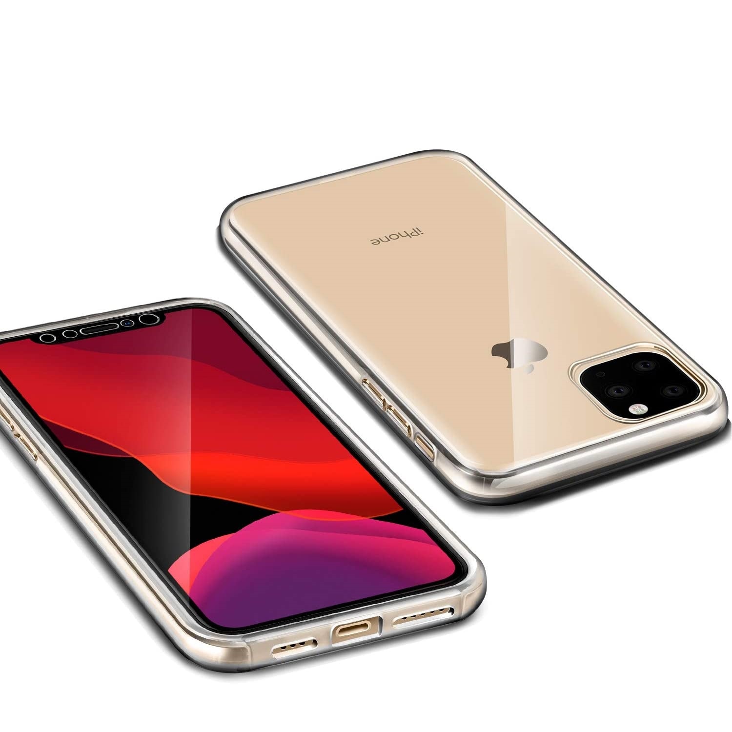 Husa protectie compatibila cu iPhone 11, Fully PC & Glass 360° (fata + spate), transparenta, ultra slim, Premium Quality
