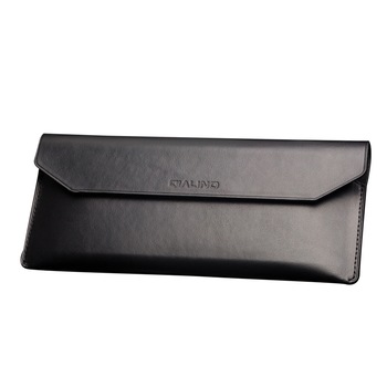 Portofel tip plic, ultra slim din piele naturala, inchidere magnetica, telefoane pana la 185mm - Qialino, Negru Portofel tip plic, ultra slim din piele naturala, inchidere magnetica, telefoane pana la 185mm - Qialino, Negru