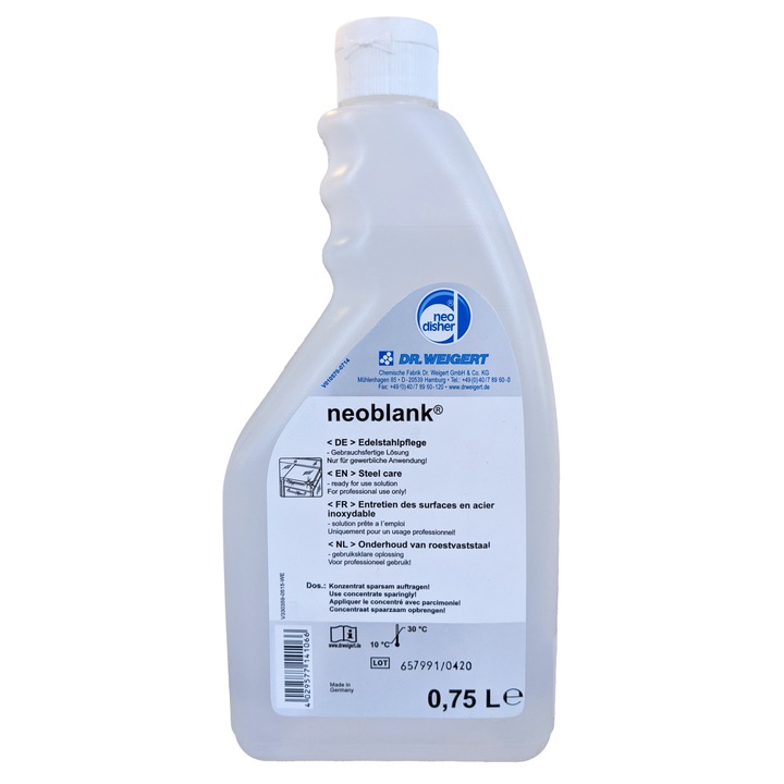 Detergent pentru lustruire inox, Neoblank, 750ml