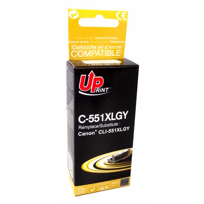 Cartus de cerneala UPRINT CLI-551XL CANON, Gri