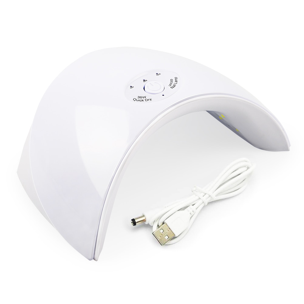 Lampa unghii Coscelia, UV/ LED, 36 W, Timer, Sursa duala