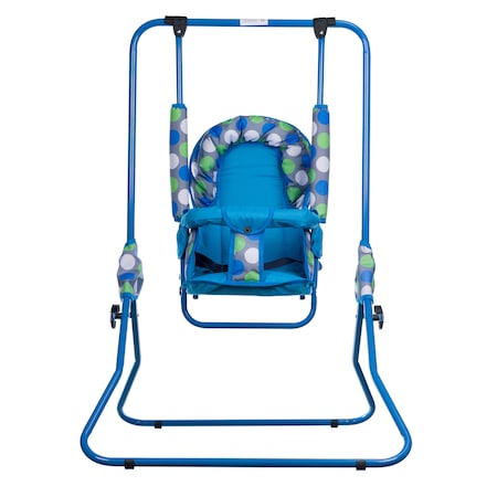 Leagan pentru copii, Top Kids, cu spatar reglabil, Blue Dots