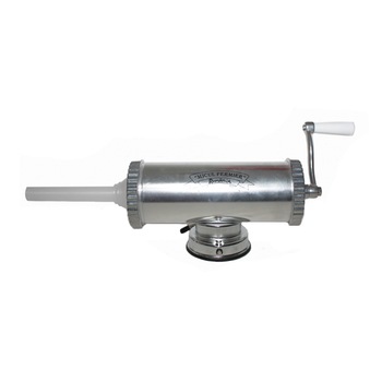 Masina de facut carnati cu ventuza, capacitate 1.5kg, din aluminiu Masina de facut carnati cu ventuza, capacitate 1.5kg, din aluminiu