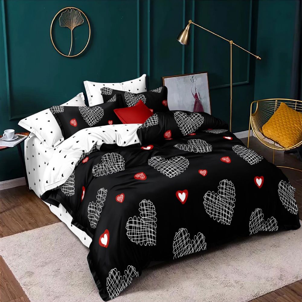 Lenjerie de pat, 1 persoana, finet satinat, Casa de Vis, Y60-17