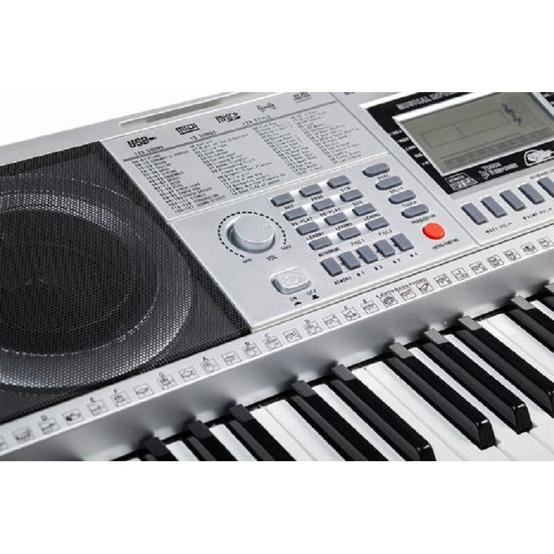 Orga electronica XY-332, Afisaj LCD, 61 de clape, USB, Card SD, 5