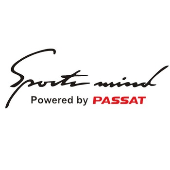 Sticker Sport Mind Passat, 20 cm x 7,4 cm, negru/rosu Sticker Sport Mind Passat, 20 cm x 7,4 cm, negru/rosu