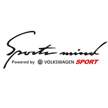 Sticker Sport Mind Volkswagen Sport, 20 cm x 7.4 cm, alb Sticker Sport Mind Volkswagen Sport, 20 cm x 7.4 cm, alb