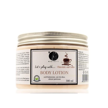 Crema de corp cu acid hialuronic, cafea, Kabinett, 300 ml Crema de corp cu acid hialuronic, cafea, Kabinett, 300 ml