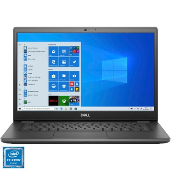 Laptop ultraportabil Dell Latitude 3410 cu procesor Intel Celeron 5205U, 14” Full HD, Memorie RAM 4GB DDR4, Stocare 128GB SSD, Intel UHD Graphics, Windows 10 Pro, Grey Laptop ultraportabil Dell Latitude 3410 cu procesor Intel Celeron 5205U, 14” Full HD, Memorie RAM 4GB DDR4, Stocare 128GB SSD, Intel UHD Graphics, Windows 10 Pro, Grey