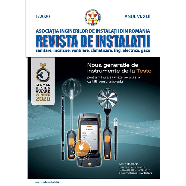 Revista de instalatii nr. 1/2020, Asociatia Inginerilor De Instalatii Din Romania