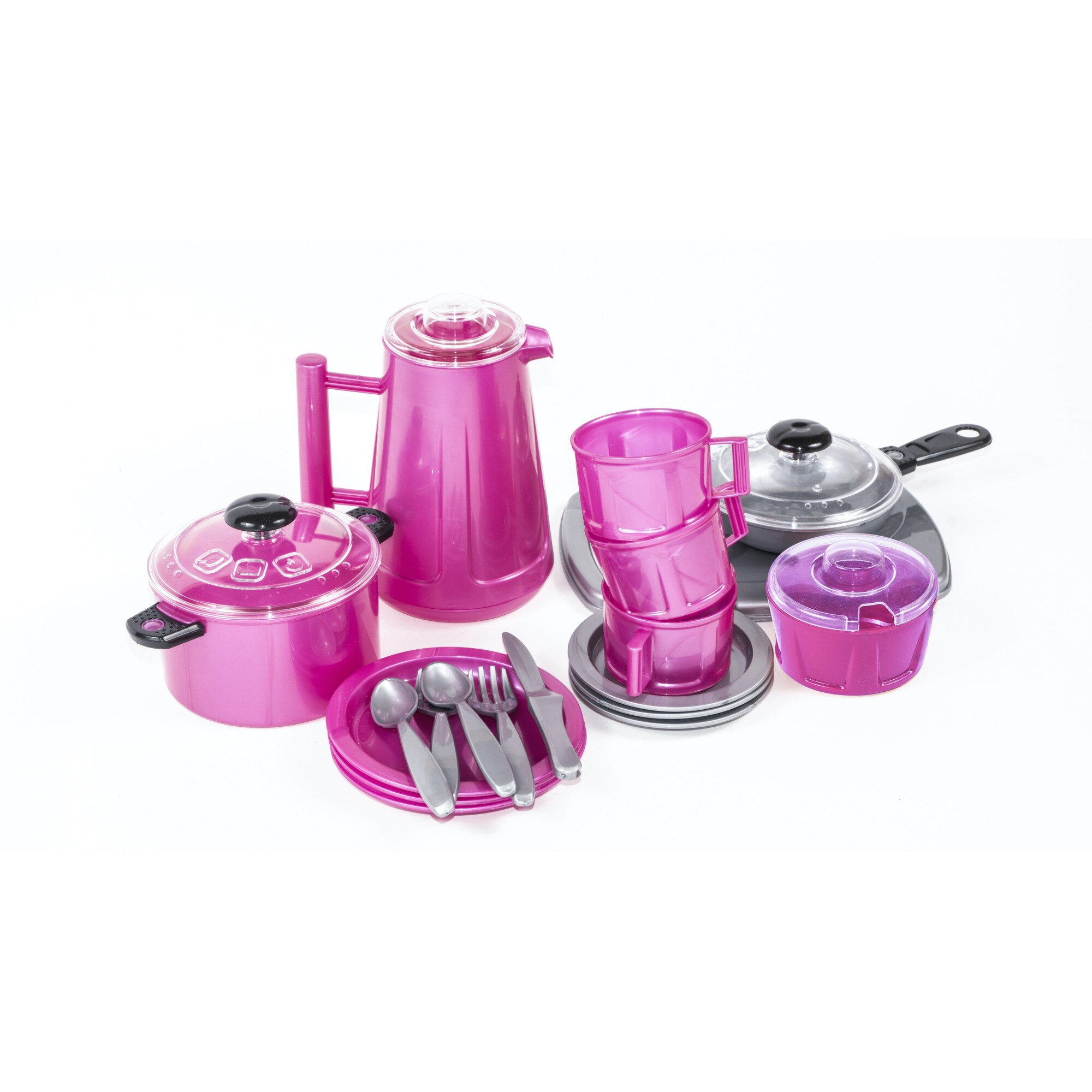 Set de preparat cafea Iriska Malipen, roz