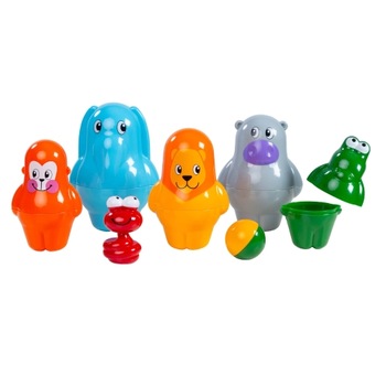 Joc de bowling cu piese care se pot insera Imaginarium Fitting Jungle Bowling 2 moduri de joaca cu 6 animale africane, 12 piese care se potrivesc unele in altele Joc de bowling cu piese care se pot insera Imaginarium Fitting Jungle Bowling 2 moduri de joaca cu 6 animale africane, 12 piese care se potrivesc unele in altele