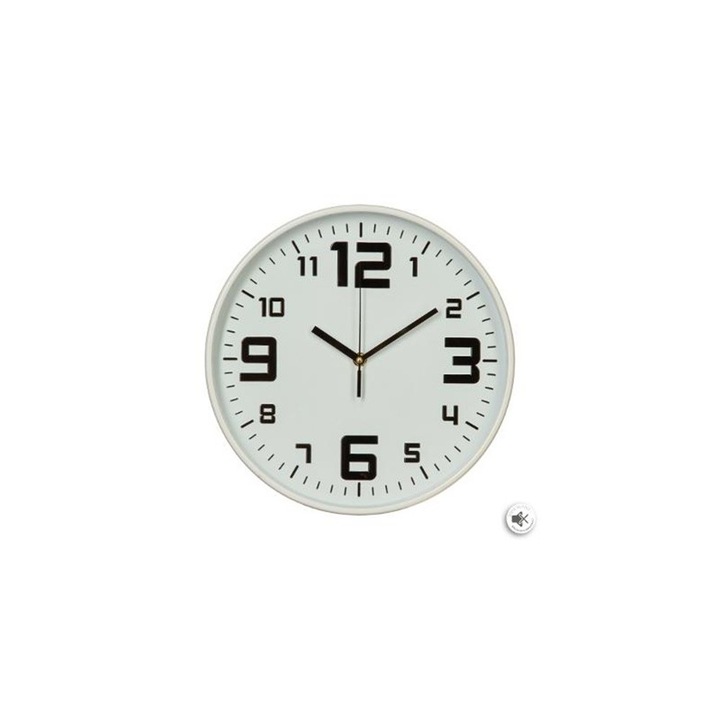 Ceas perete Atmosphera White, 30x5 cm