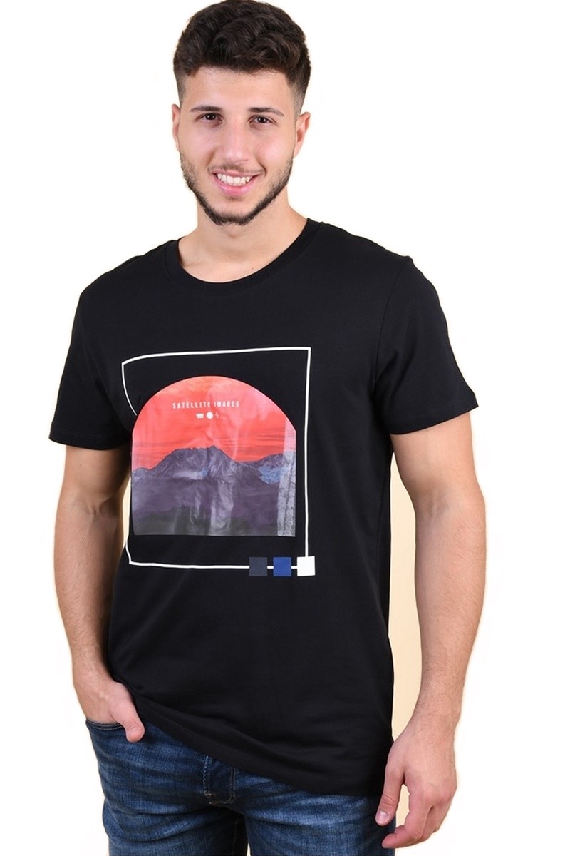 Tricou barbati Black Escape, Negru