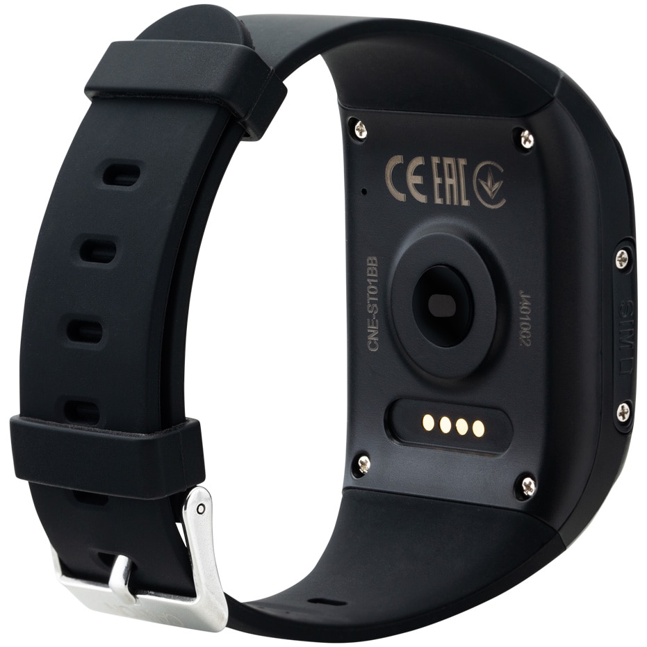 Смарт часовник CANYON ST01 Senior Tracker, GPS, черен eMAG.bg