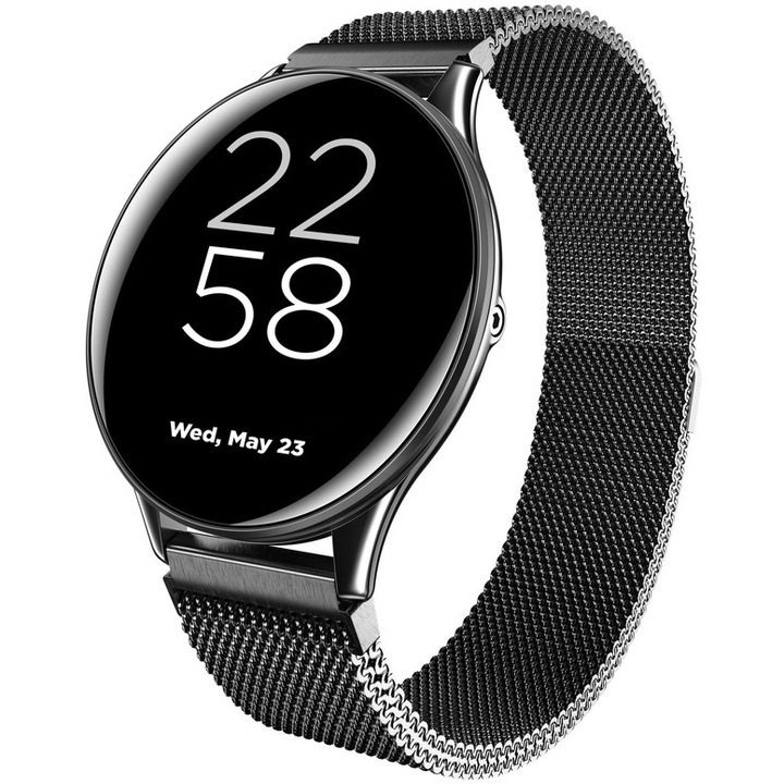 Ceas smartwatch CANYON Lemongrass SW-70, Black
