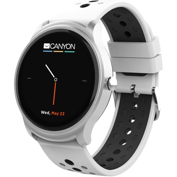 Ceas smartwatch CANYON Oregano SW-81, White/Black Ceas smartwatch CANYON Oregano SW-81, White/Black